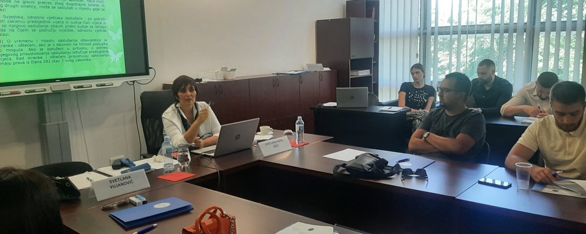 Obuka pripravnika: IV Modul krivičnopravna oblast – procesnopravne teme
