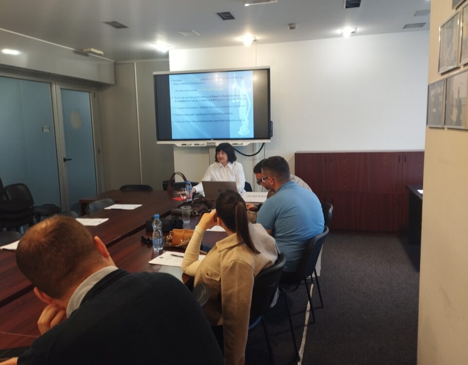 Obuka pripravnika iz Građanskopravne oblasti Modul 5: “Stvarno pravo”