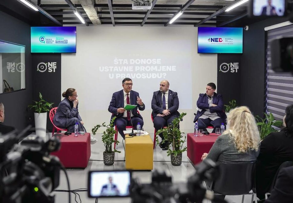 Održana panel  diskusija pod nazivom „Šta donose ustavne promjene u pravosuđu?“