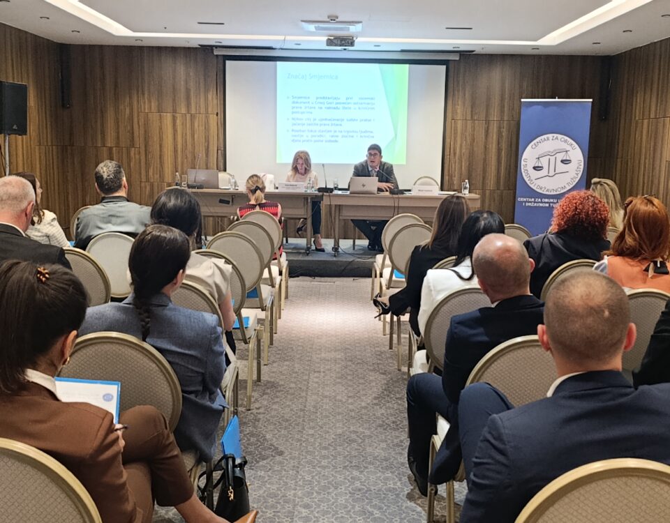 Organizovana obuka na temu „Nasilje u porodici i rodno zasnovano nasilje”