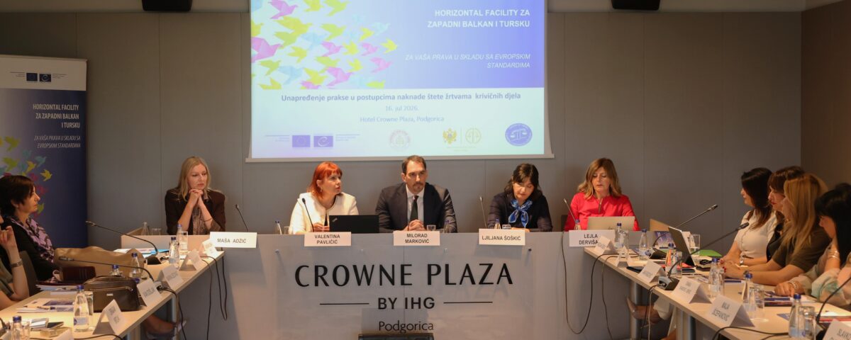 Organizovana obuka na temu „Unaprjeđenje prakse u postupcima naknade štete žrtvama krivičnih djela“