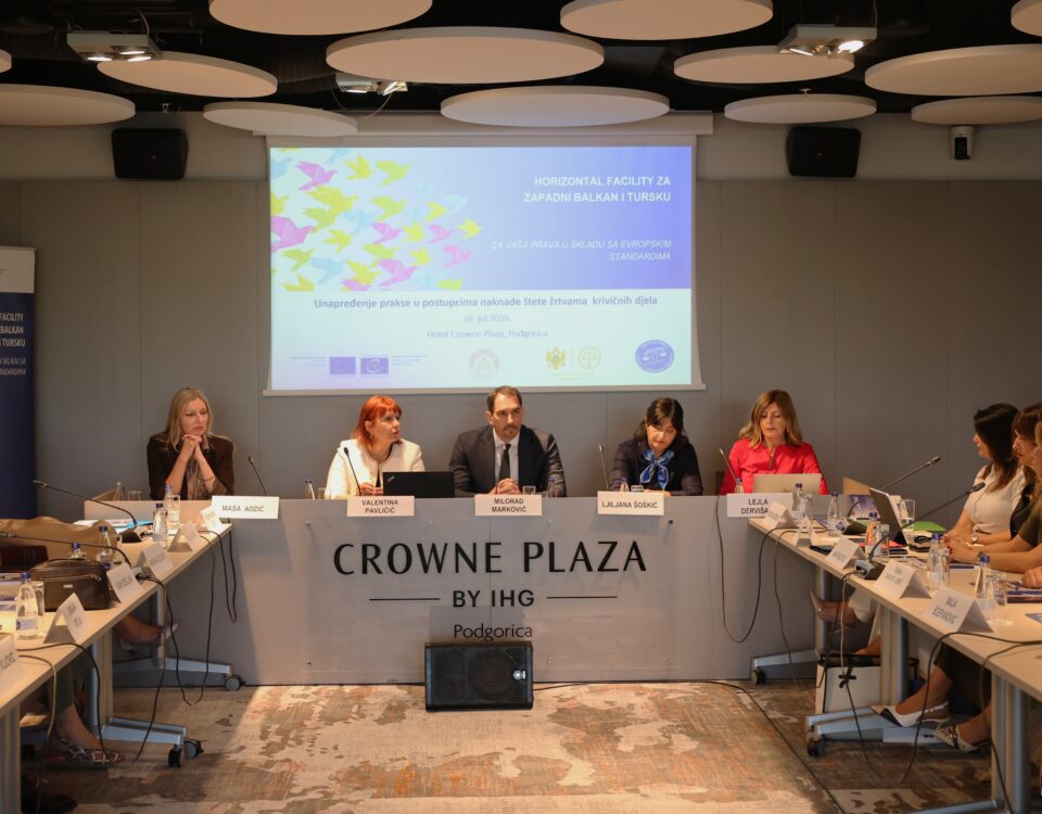 Organizovana obuka na temu „Unaprjeđenje prakse u postupcima naknade štete žrtvama krivičnih djela“